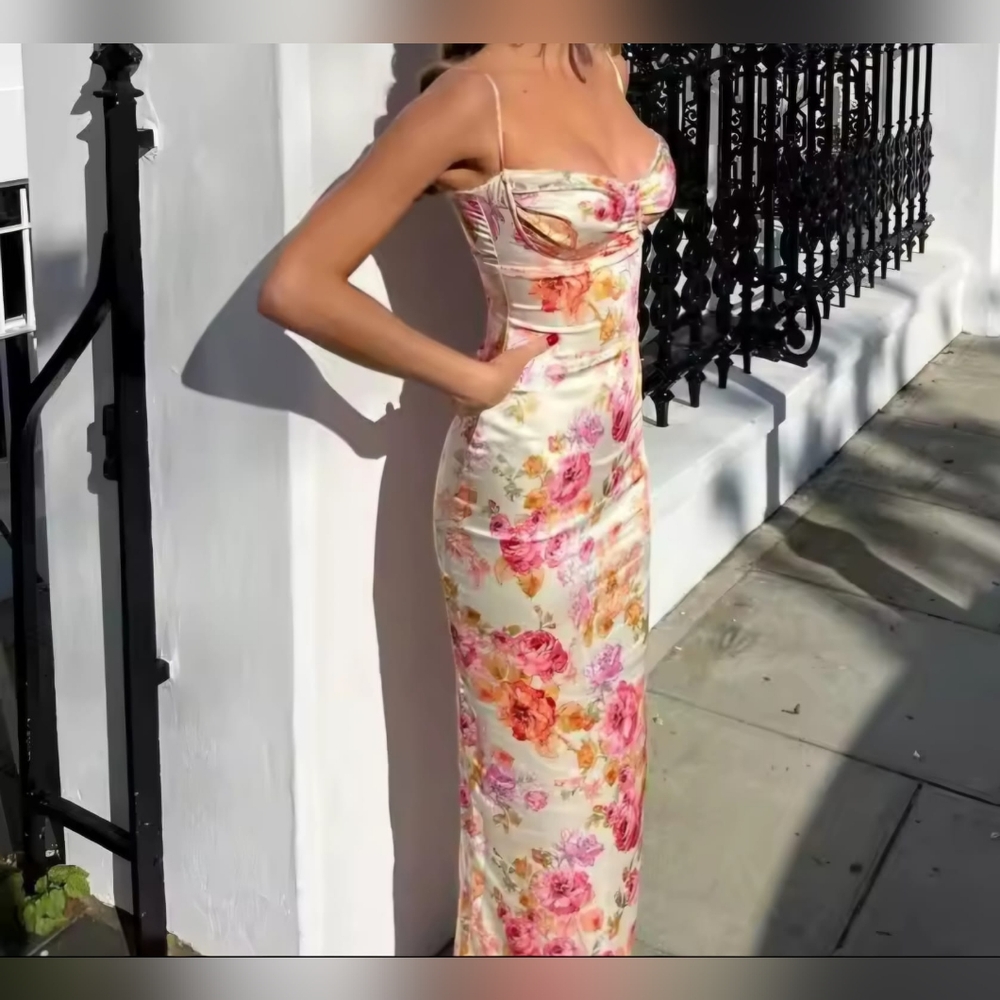 Floral Print Maxi Dress